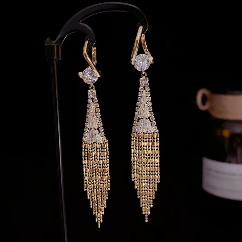 🔥LAST DAY Promotion 49% OFF🔥Diamond Tassel Earrings