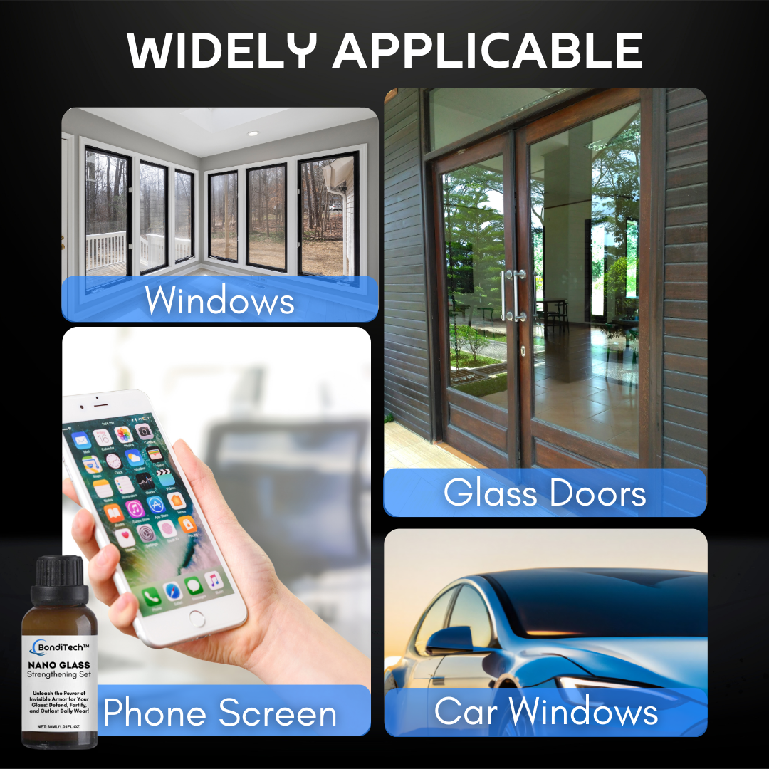 BondiTech™ Nano Glass Strengthening Set - Make glass better and stronger!