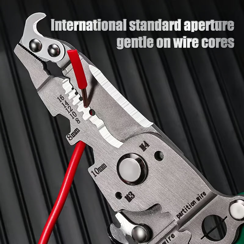 💥Multifunctional Folding Wire Stripper-Professional Electrician Tool
