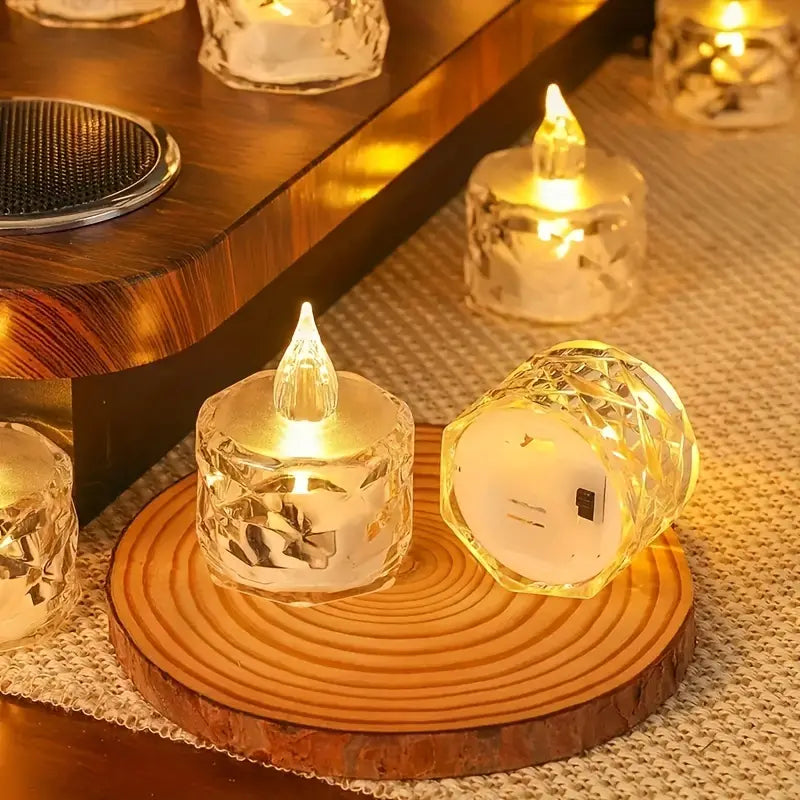 Crystal Flameless Candle Light