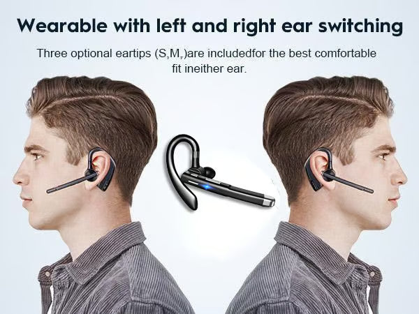 🎁New Bluetooth Trucker Headset🎧 – 80H Playtime, Noise Cancelling, Dual Mic