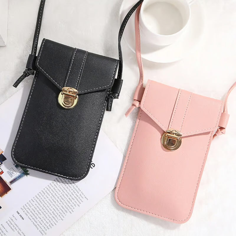 Fashion Women Bags PU Leather Touch Screen Cell Phone Wallets