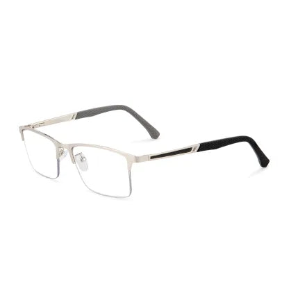 MEN'S RETRO HALF-FRAME ANTI-BLUE LIGHT READING GLASSES