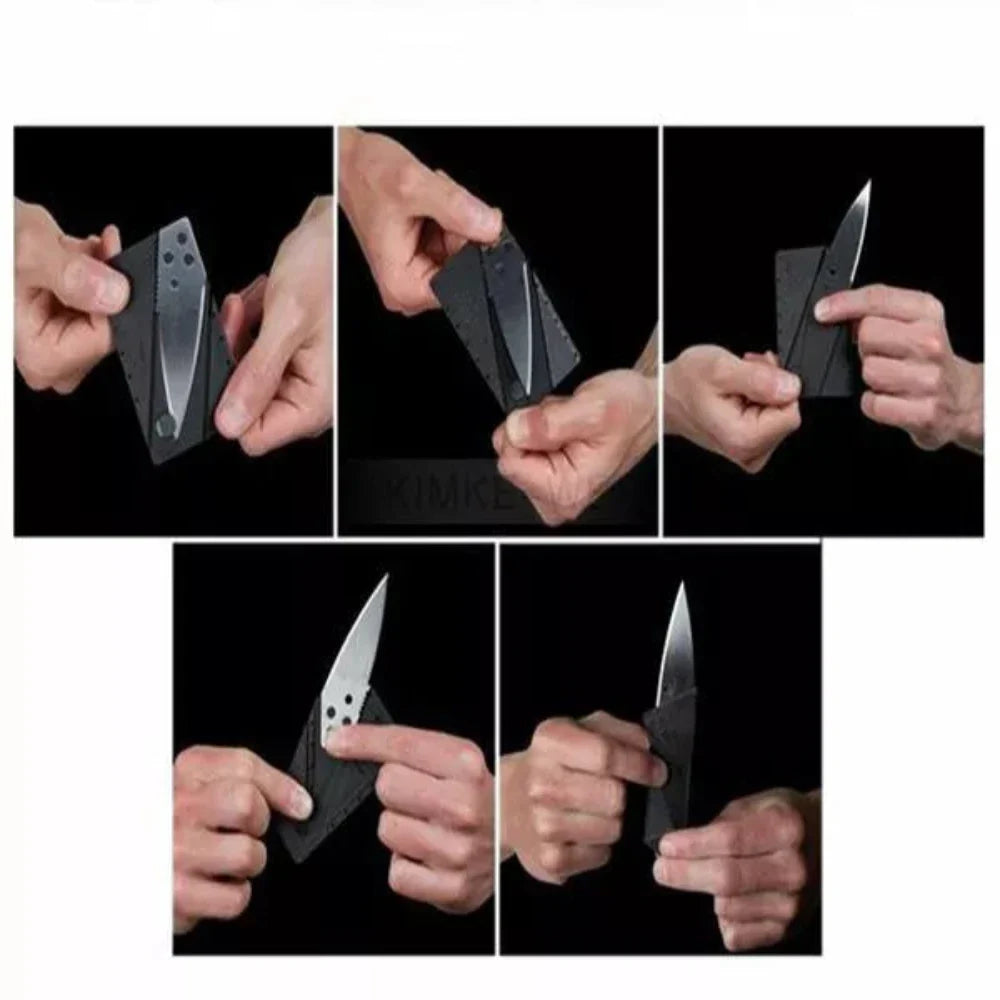 Portable Credit CardShape Folding Knife