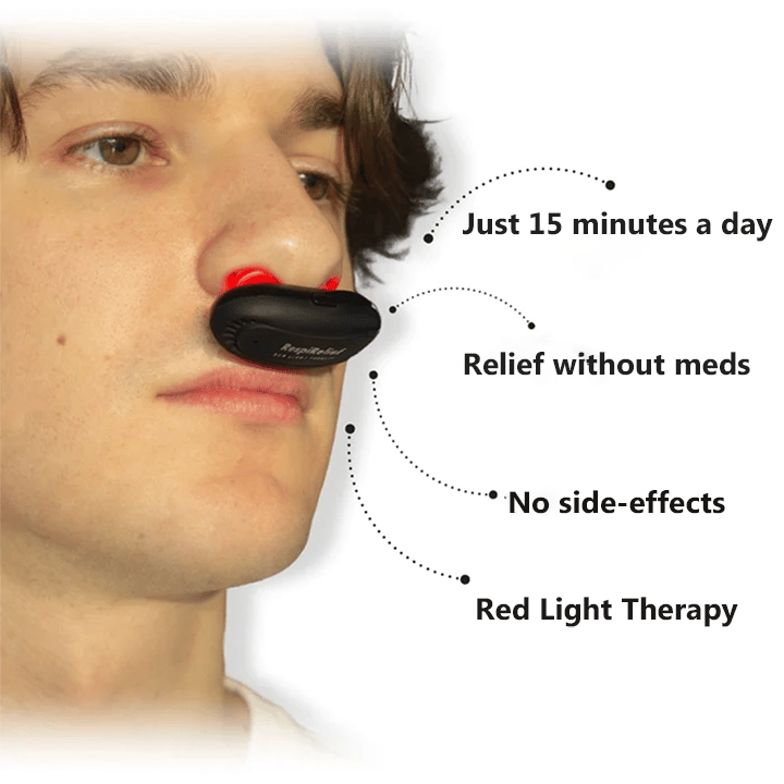 OveallgoTM RespiRelief Red Light Nasal Therapy Instrument