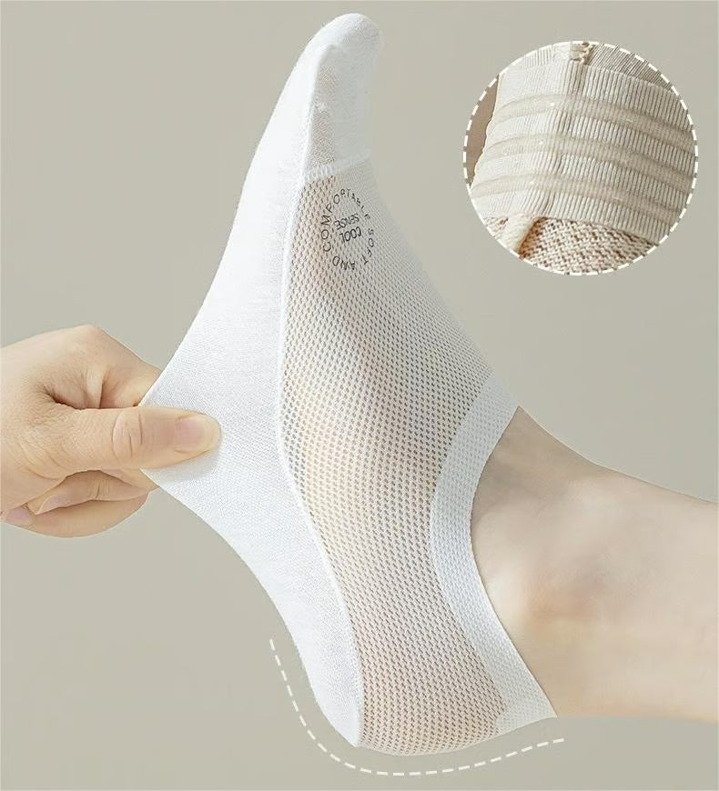 🔥Ultra Thin Liner Socks Non Slip ComBed Cotton No Show Socks
