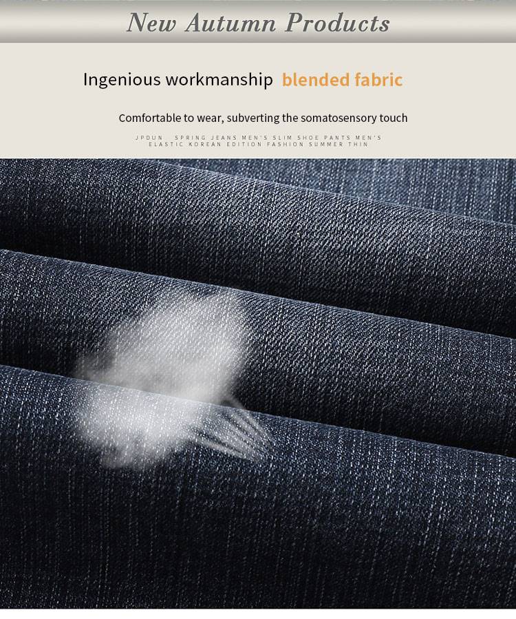 Burberry Burberry men's straight-leg jeans, high-end, versatile luxury