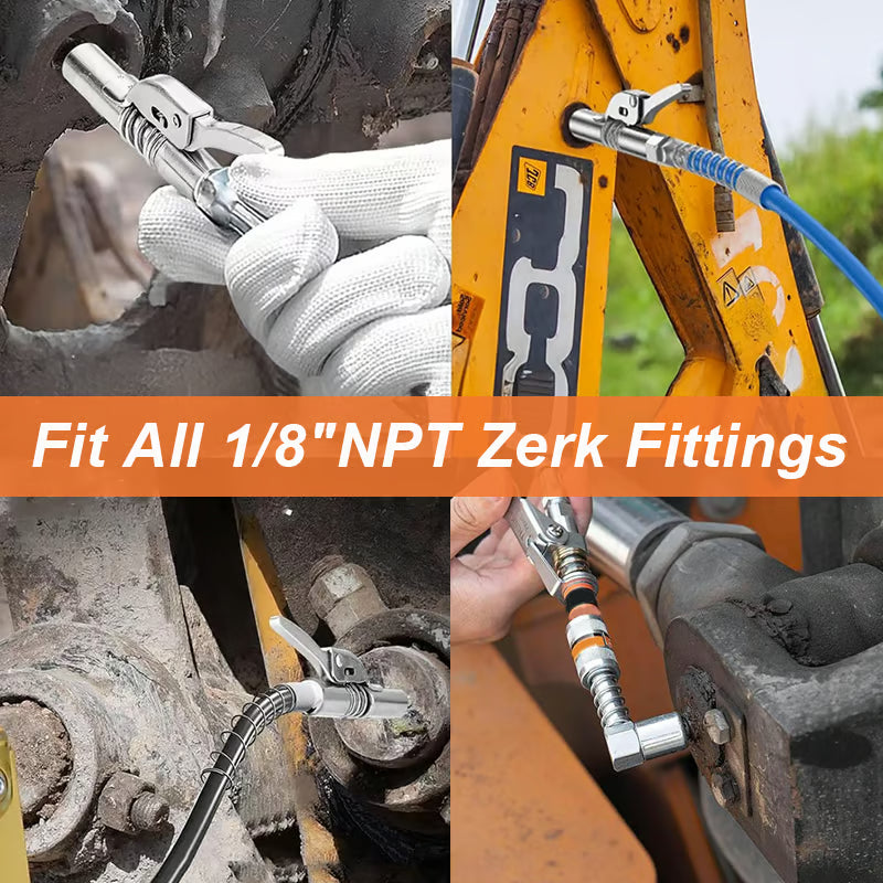 High Pressure Quick Release Grease Coupler