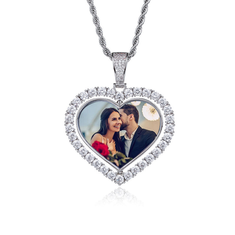 Custom Love Rotating Pendant Necklace