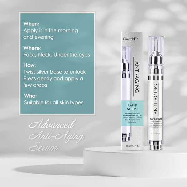 Tiworld™ Rapid Anti Wrinkle Serum, Face Lift Cream, Instant Wrinkle Remover for Face, Eye Bag and Neck, Wrinkle Cream for Face Deep Wrinkles