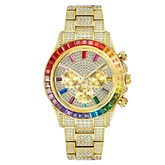 Avant-garde design ✨✨ The perfect luxury watch with all diamonds