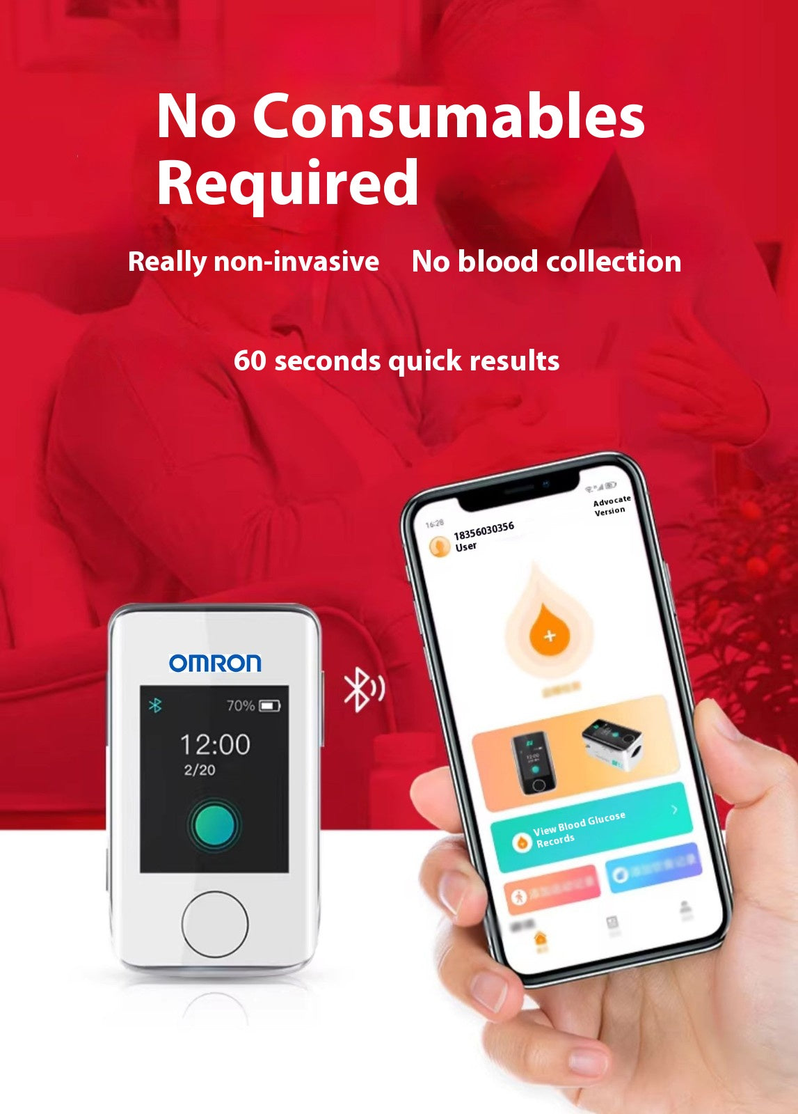 🔥LAST DAY Promotion 49% OFF🔥 OMRON non-invasive blood glucose meter