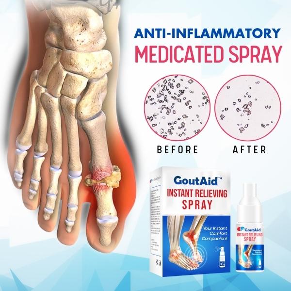 GoutAid™ Instant Relieving Spray - 80% Limited Discounts with 30-Days Money-Back Guarantee!..