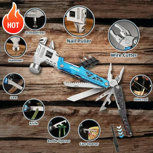 🔧 18-in-1 Multifunctional Survival Tool