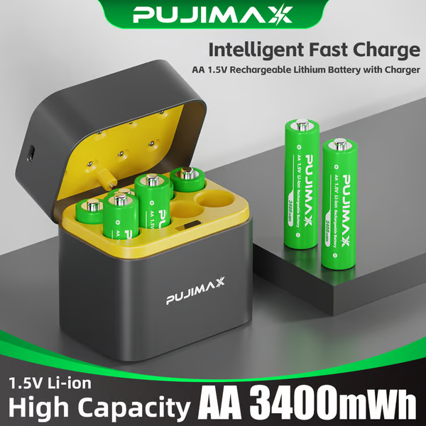🔋3400mWh Lithium-ion battery with integrated charging and storage box🔋