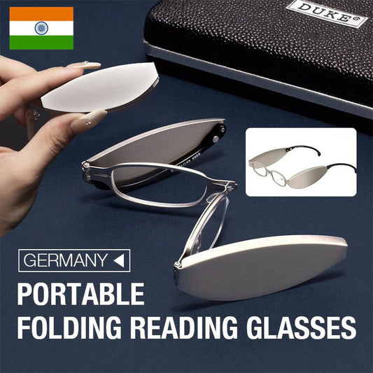 [Two-year warranty]-2023 Indian portable micro folding glasses, no glasses case required