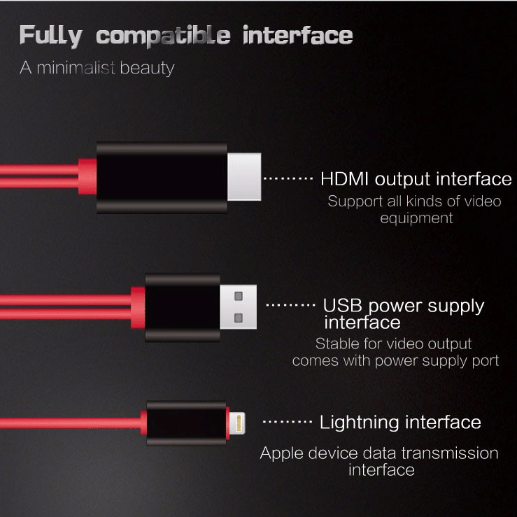 🔥BIG SALE🔥 1080P No Lagging HDMI TV Cable 📺📺No network required for screen casting