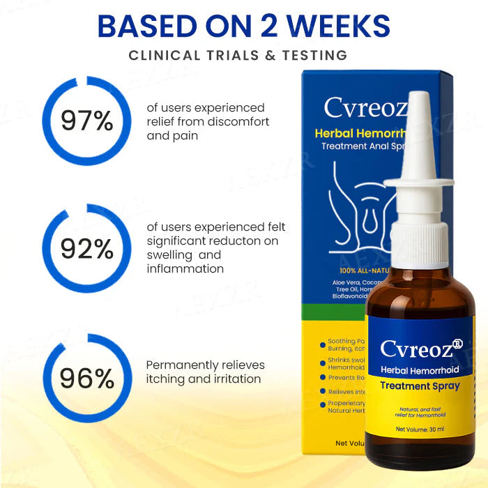 Cvreoz Herbal Hemorrhoid Treatment Anal Spray