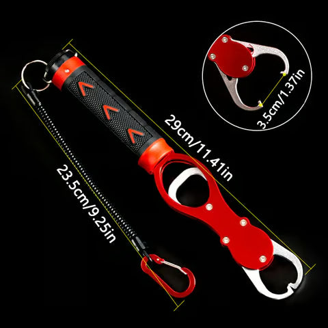 Fish control device made of aluminum alloy with weighing