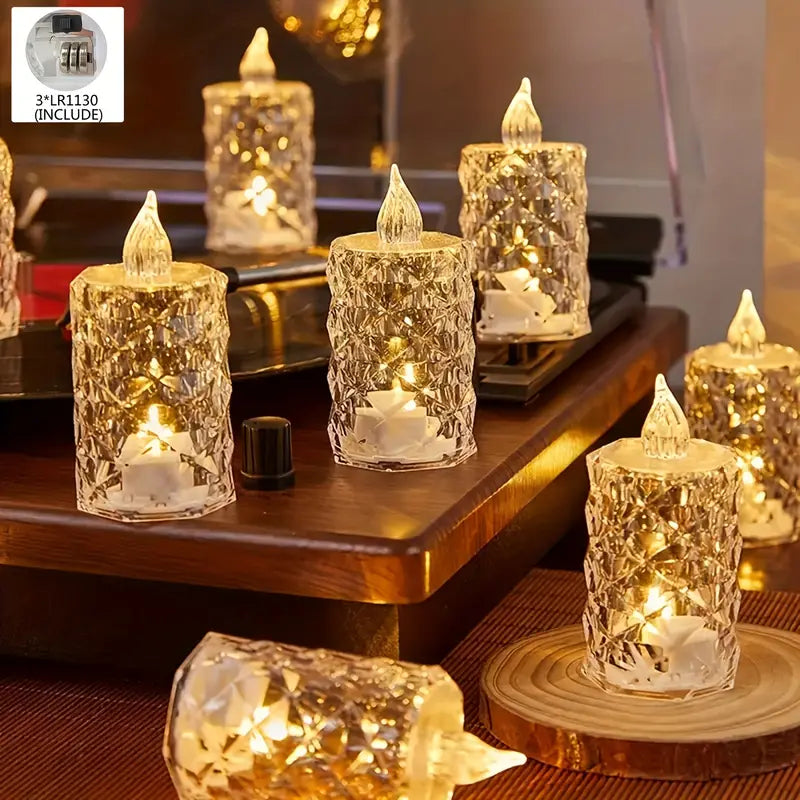 Crystal Flameless Candle Light