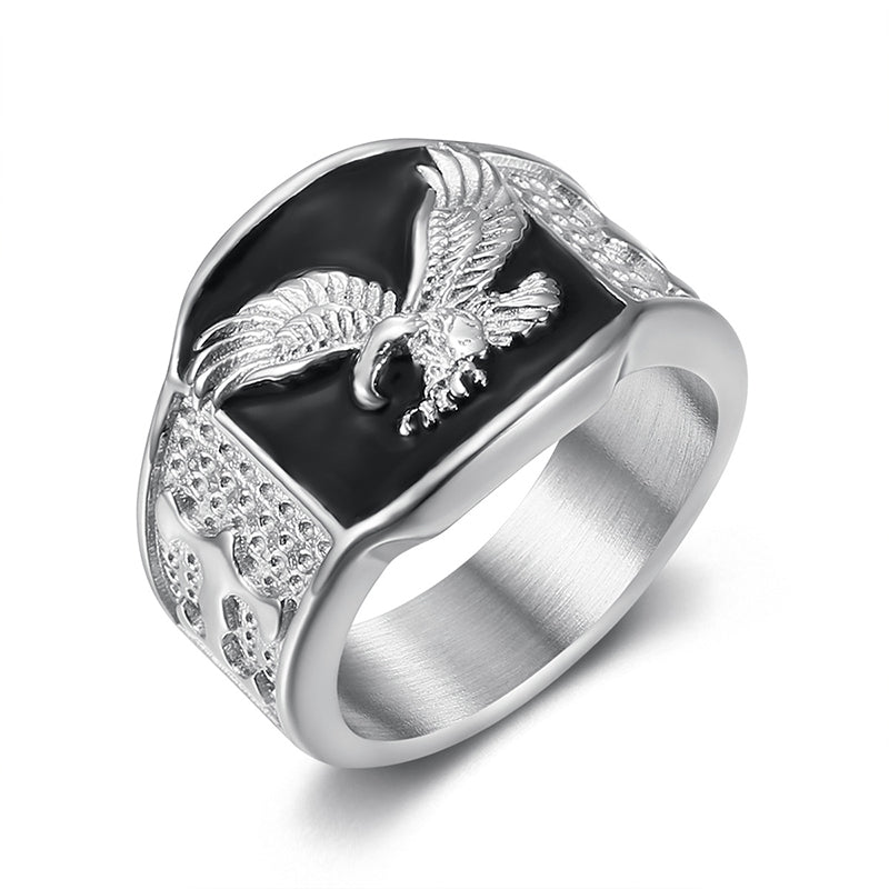 2PCS Eagle Domineering Men's Ring