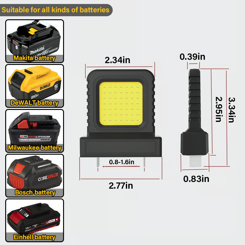 🔥High brightness floodlight - for all power tool batteries
