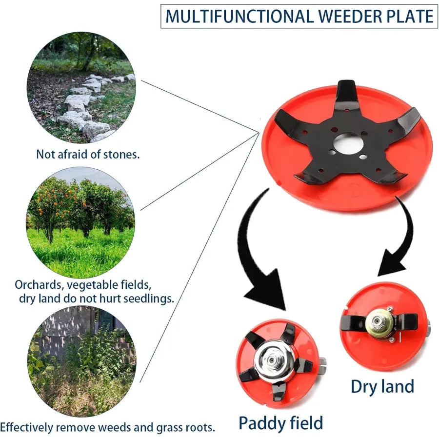 Amphibious weeding disc (Dual-use for paddy fields and drylands)