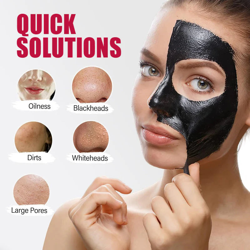 Seurico™ Bamboo Charcoal Deep Cleansing Blackhead Mask Purifying Peel-off Facial Cleanser for Blackheads.