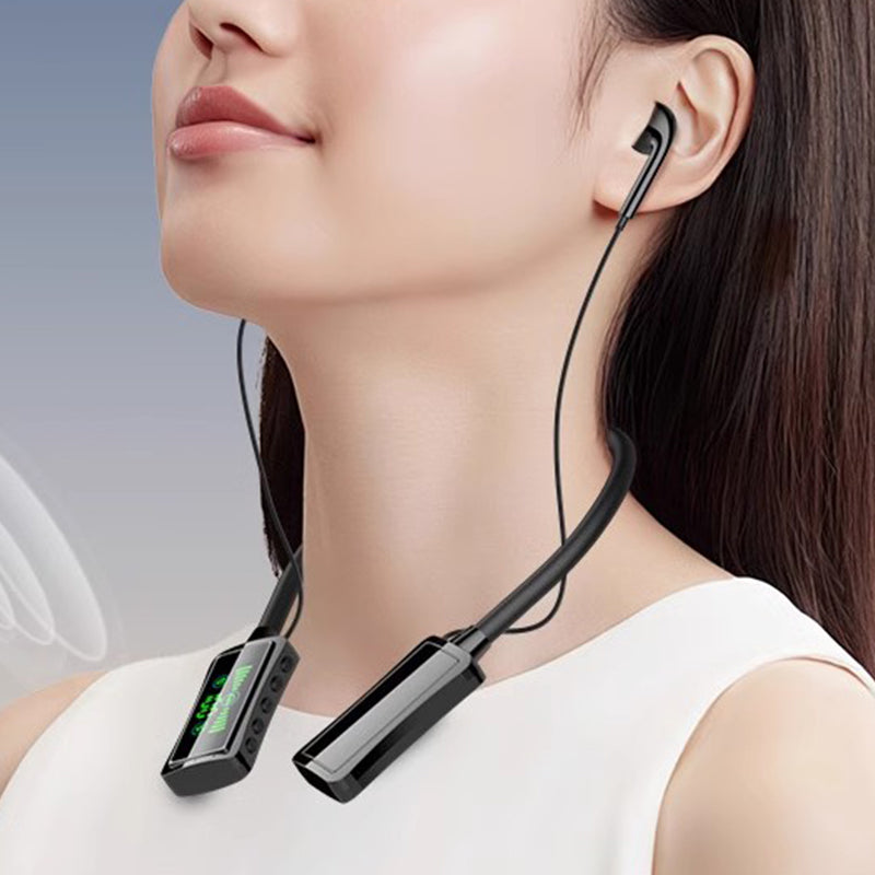 Neck Bluetooth Earphones with Digital Display