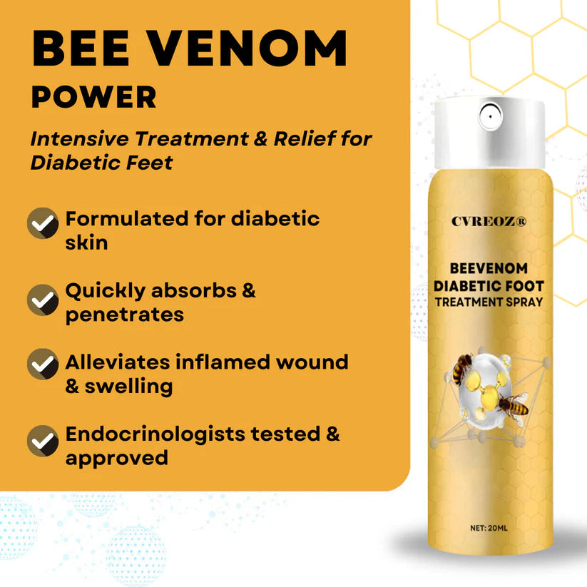 ⏰Last Day Promotion: 60% OFF 🔥CVREOZ® Bee Venom Diabetic Foot Treatment Spray