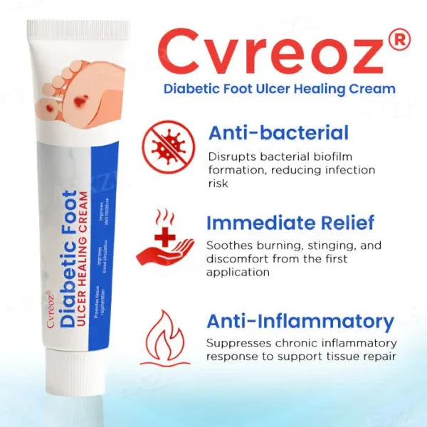 Cvreoz® Diabetic Foot Ulcer Healing Cream