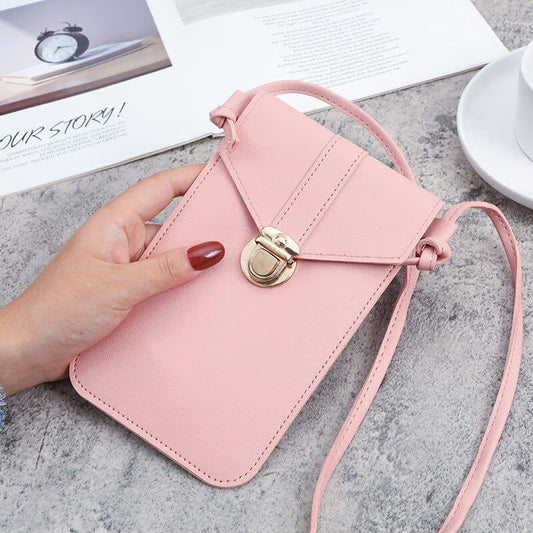 Fashion Women Bags PU Leather Touch Screen Cell Phone Wallets