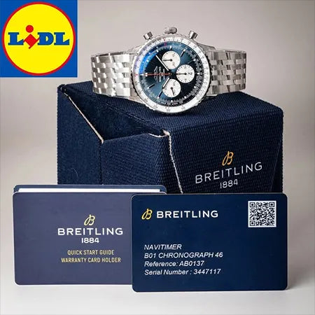 Celebrating the opening of LIDL's largest discount store in 2025! Cash on delivery, gift box, 30-day return policy, Breitling top chronograph B01