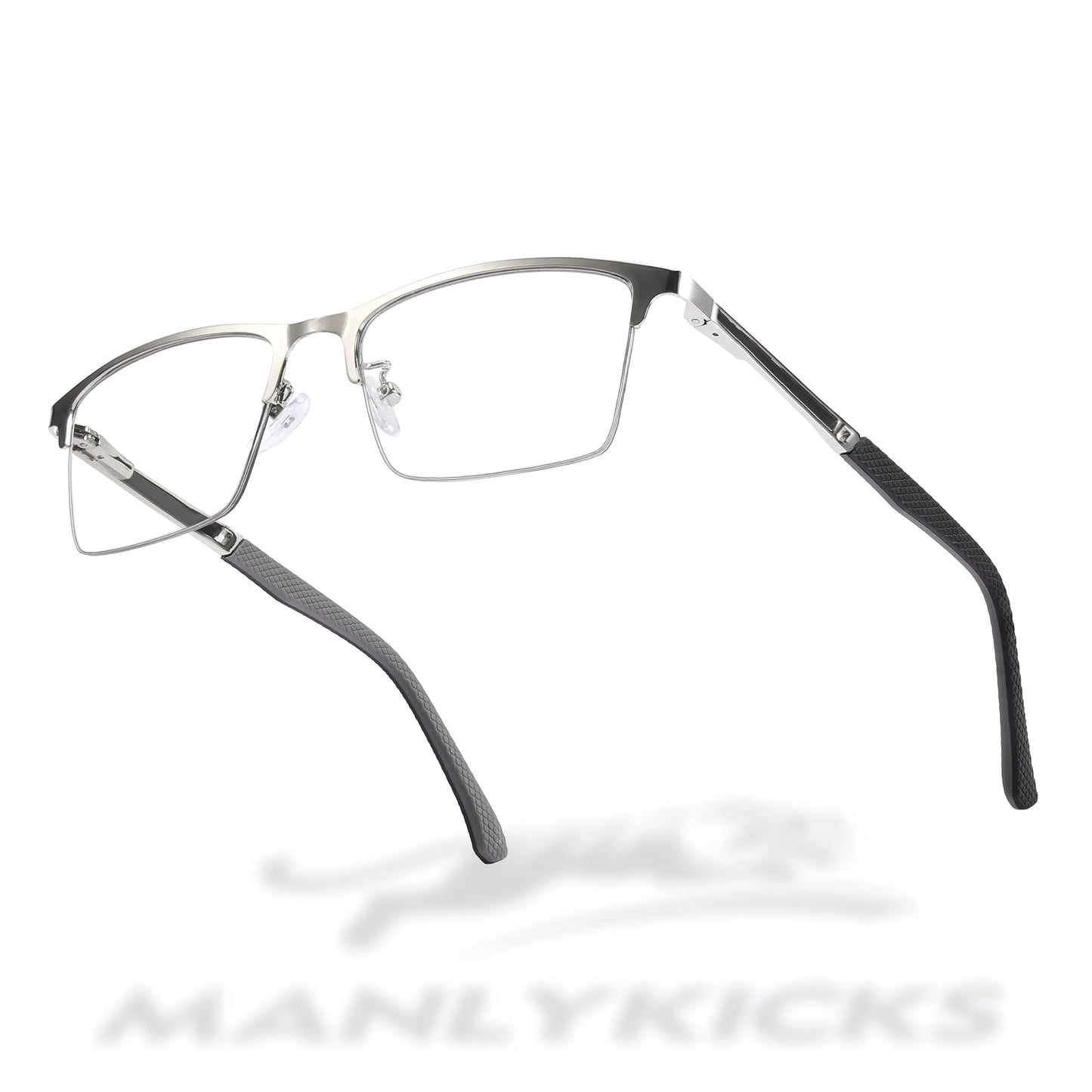 MEN'S RETRO HALF-FRAME ANTI-BLUE LIGHT READING GLASSES