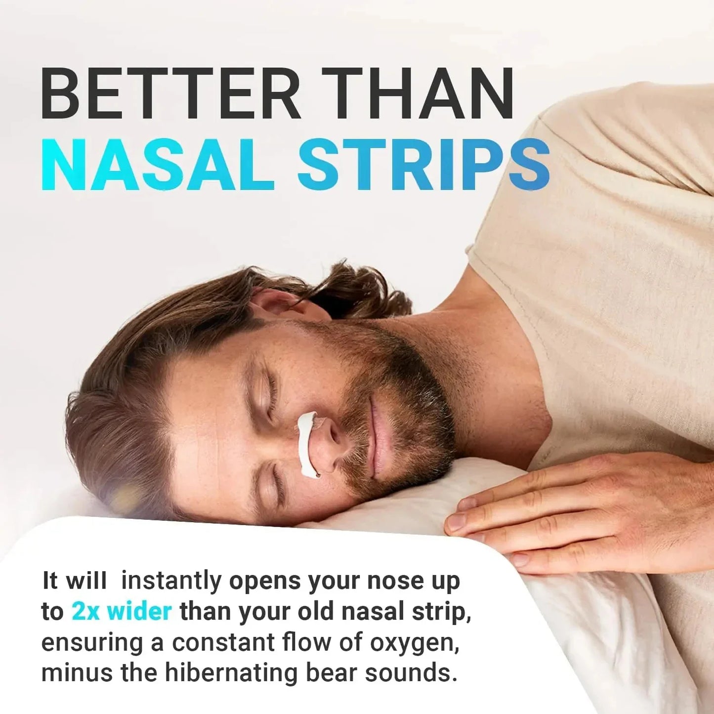 Nasal Breathing Dilator Anti-Snoring Strips