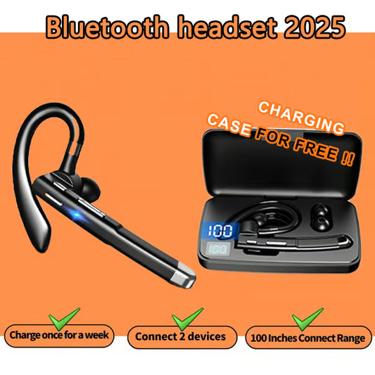 🎁New Bluetooth Trucker Headset🎧 – 80H Playtime, Noise Cancelling, Dual Mic