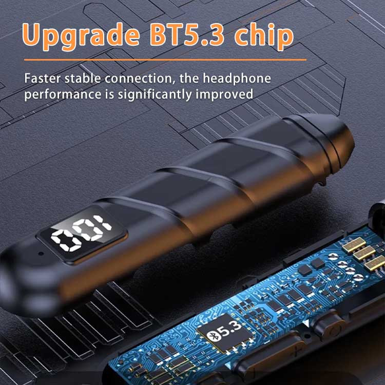 One year warranty-Ear clip type hanging neck bluetooth headset-hifi sound quality, built-in microphone for calls