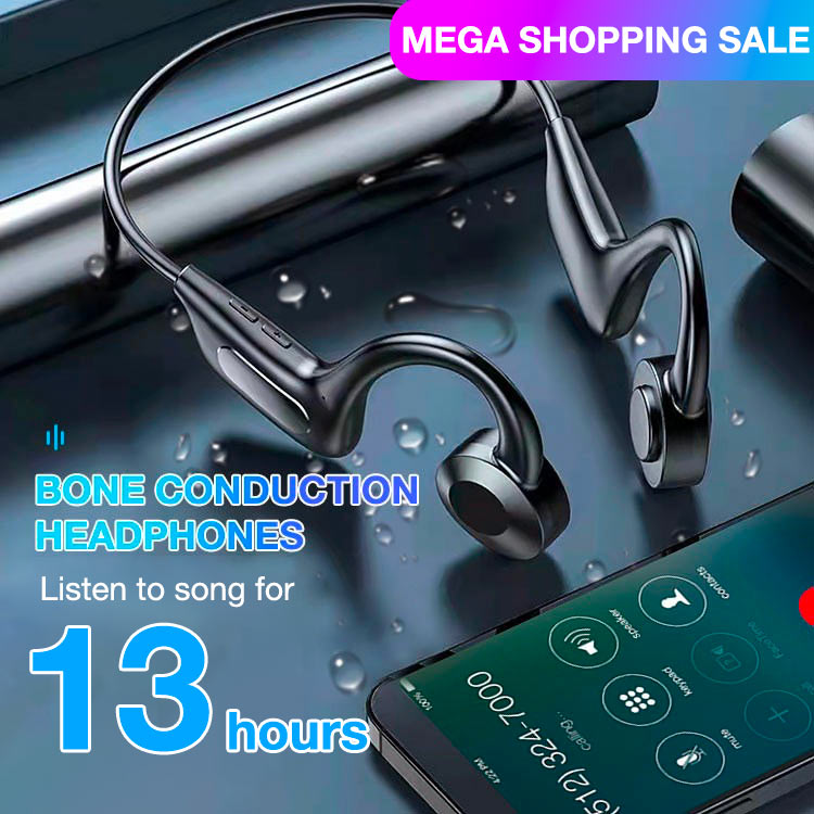 45% off - Upgraded Bone Conduction Stereo Bluetooth Headphones