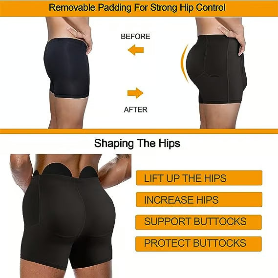 🔥Men's Butt Lifter Shapewear💪with Removable Padded