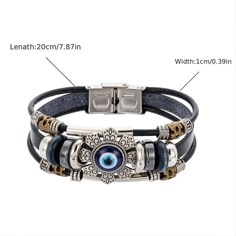 Turkish lucky evil eye bracelet jewelry for men and women