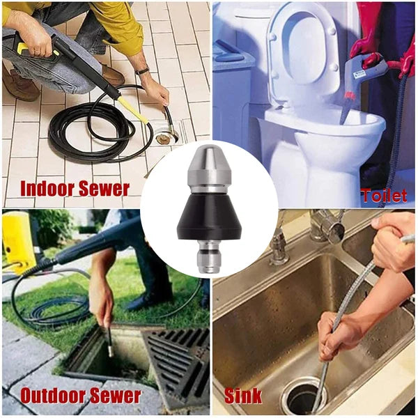 ⏰LAST DAY 49% OFF-Sewer Cleaning Tool High-pressure Nozzle