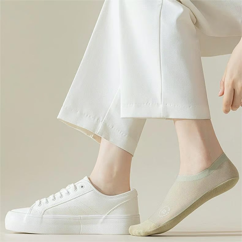 🔥Ultra Thin Liner Socks Non Slip ComBed Cotton No Show Socks