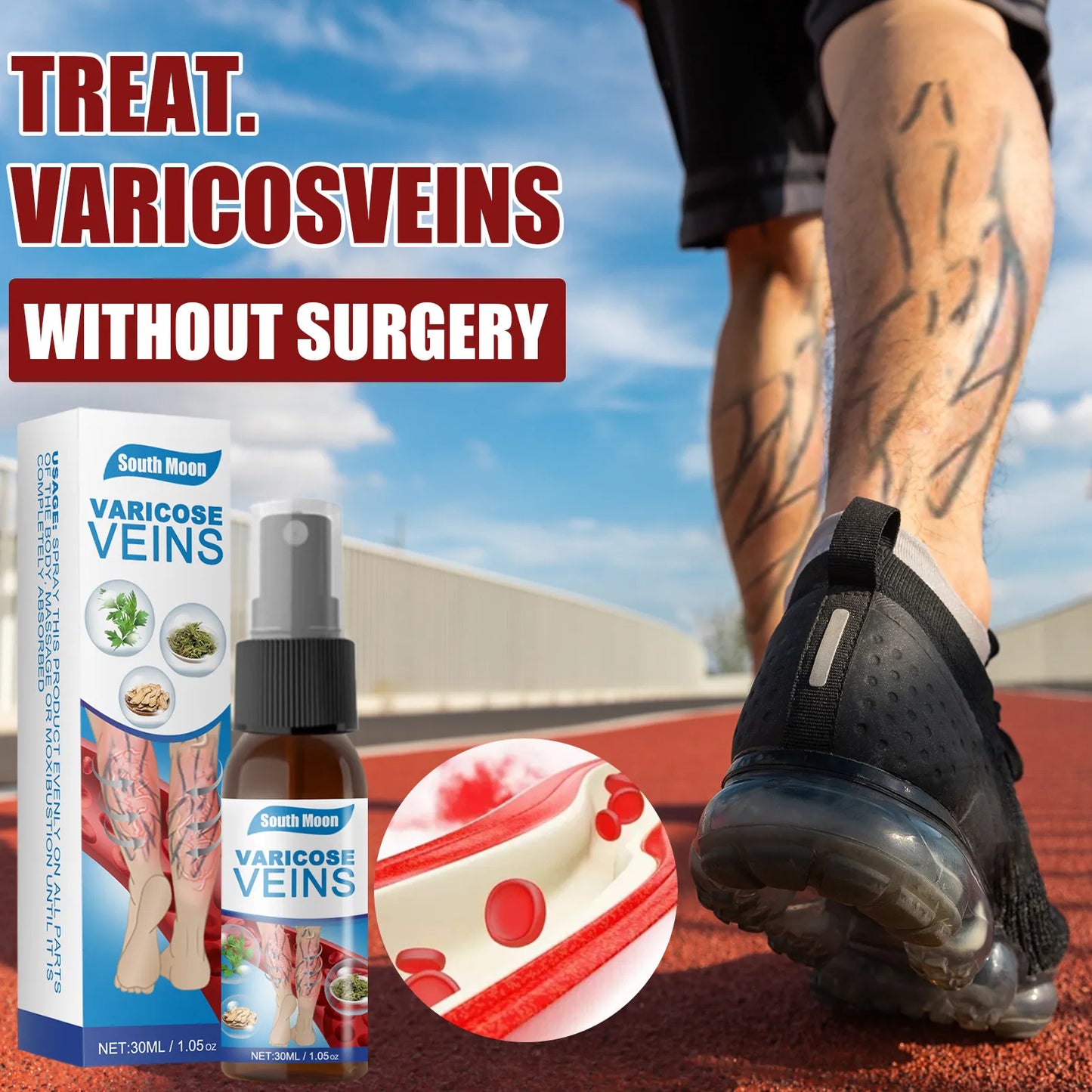 Varicose Vein Soothing Spray Veins Treatment Spray