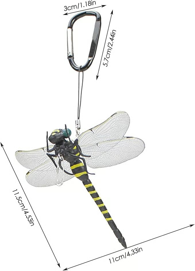 🏆Flash Sale⚡ 50K+ SOLD! Almost Gone-💥Dragonfly Clip-On Bug Repellent - Realistic & Non-Toxic Pest Control for Outdoor Enthusiasts