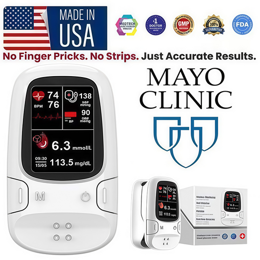 Develops Newly Launched Non-Invasive Smart Glucose Meter ✅made in the USA✅🔥Limited stock available!🔥