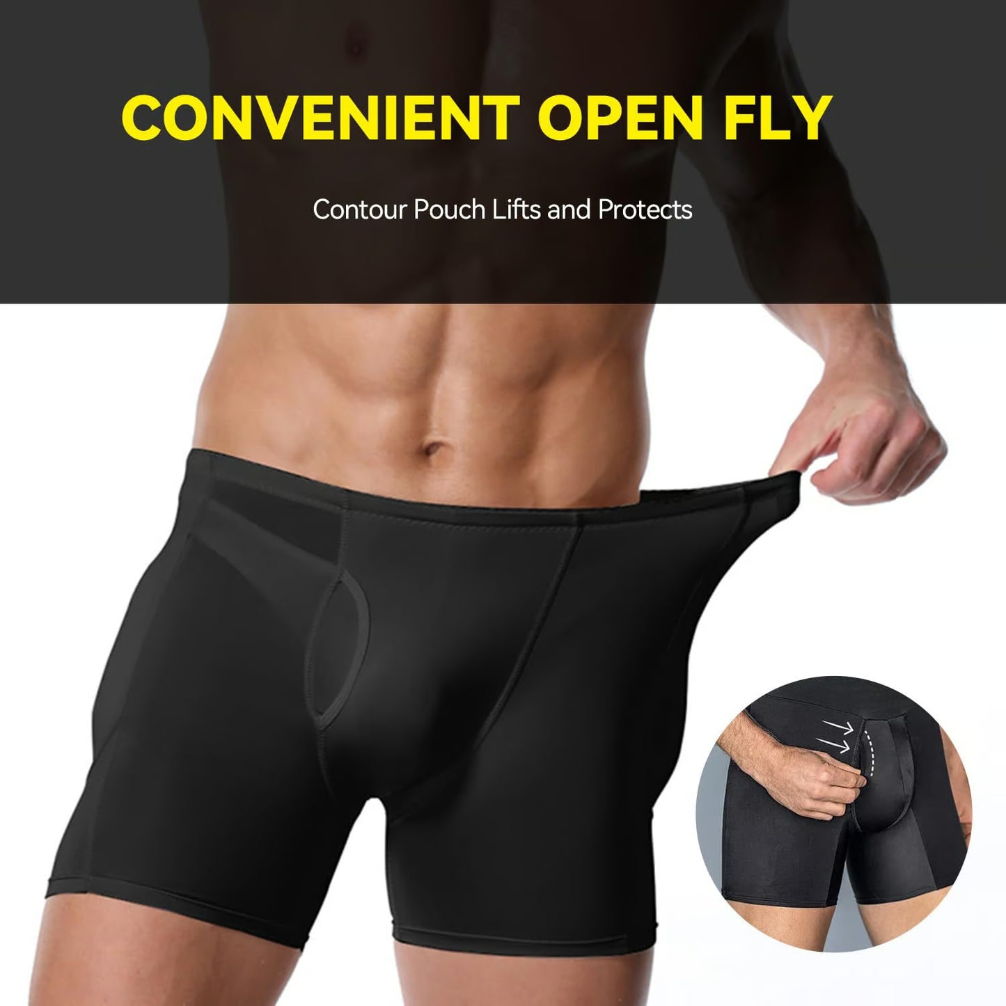 🔥Men's Butt Lifter Shapewear💪with Removable Padded