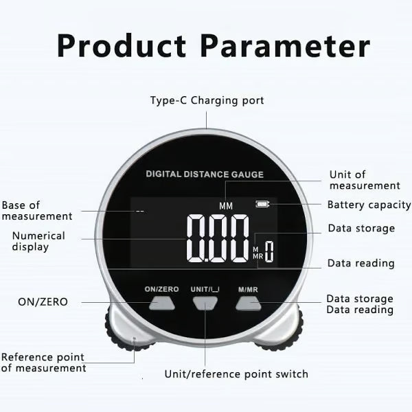 Electronic Tape Measure with LCD Display Digital Ruler