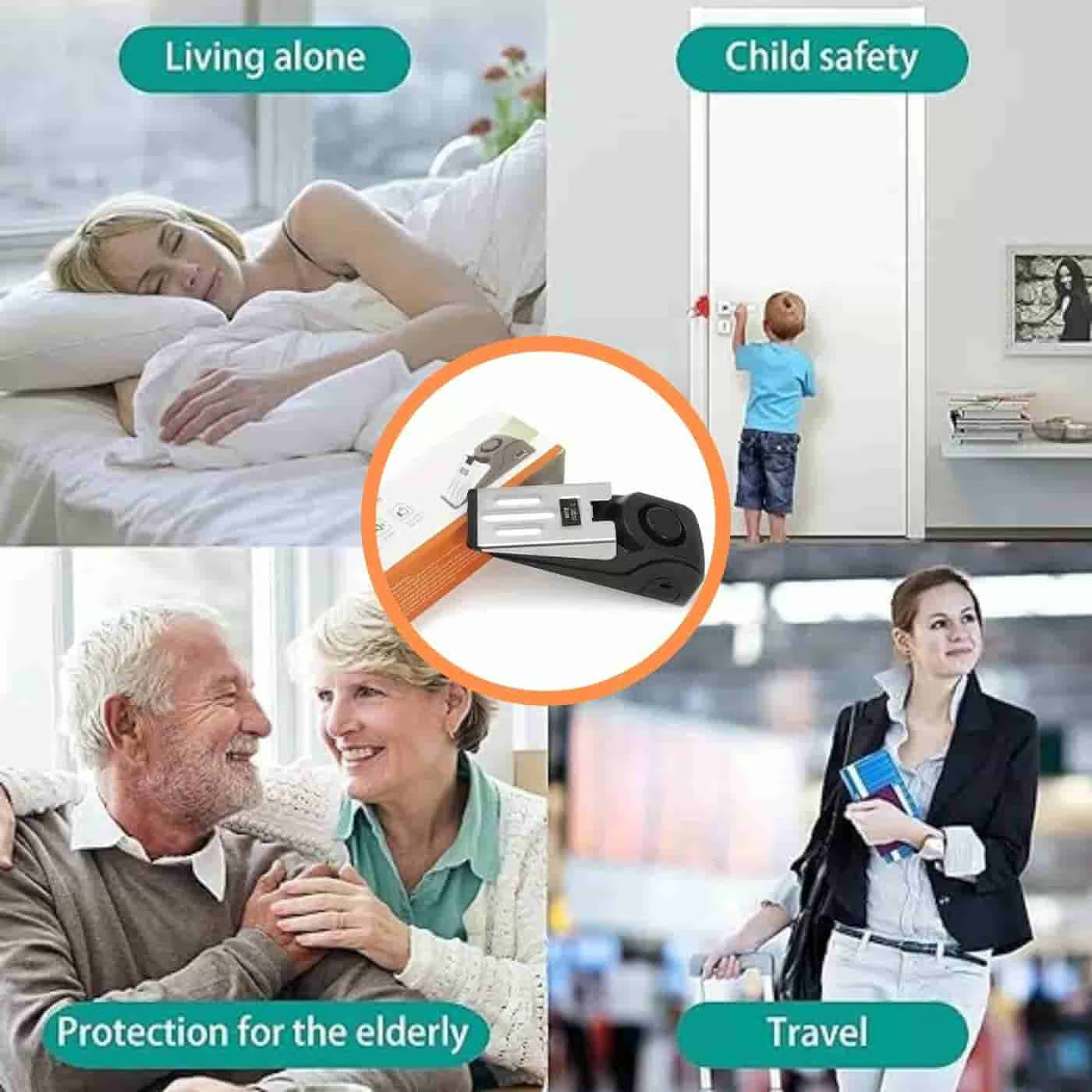Portable Door Stop Security Alarm