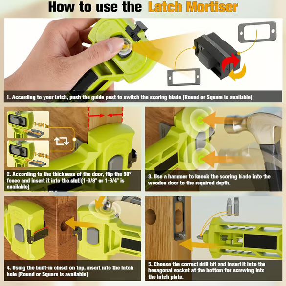 Door Latch Installation Kit