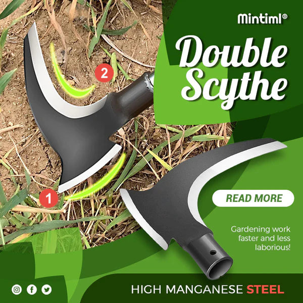 Double mower made of high manganese steel